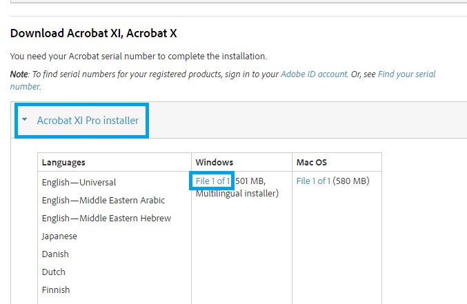Adobe Acrobat Xi Pro Serial Number